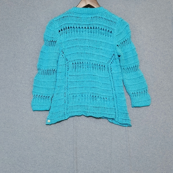Vintage Pure Hand Knit Cardigan Sweater - Picture 2 of 5